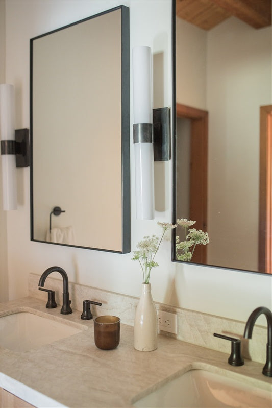 Rustic Modern Tahoe Truckee Bathroom Design 