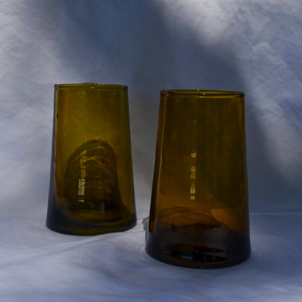 Moroccan Amber Drinking Glass